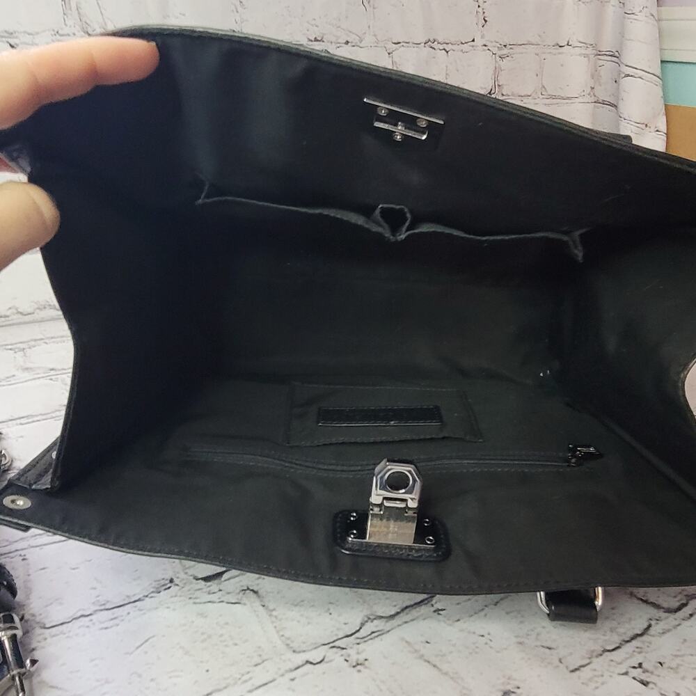 Rebecca Minkoff- Madison Satchel- Black with Studded sides-Black strap - Picture 8 of 13